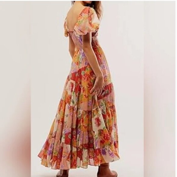 Free People Boho Style Maxi Dress size M - Picture 2 of 7